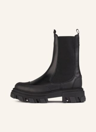 Ganni Chelsea Boots Damen, Schwarz