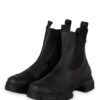 Ganni Gummi-Boots Damen, Schwarz