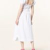 Ganni Hängerkleid Damen, Weiß