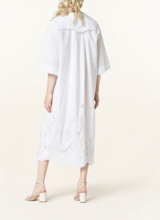 Ganni Hängerkleid Damen, Weiß