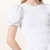 Ganni Hängerkleid Damen, Weiß