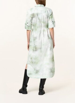 Ganni Hemdblusenkleid Damen, Grün