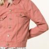 Ganni Jeansjacke Damen, Pink