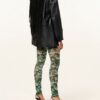 Ganni Leggings Damen, Grün