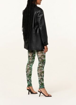 Ganni Leggings Damen, Grün