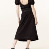 Ganni Maxikleid Damen, Schwarz