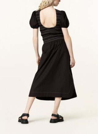 Ganni Maxikleid Damen, Schwarz