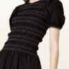 Ganni Maxikleid Damen, Schwarz