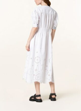 Ganni Maxikleid Damen, Weiß