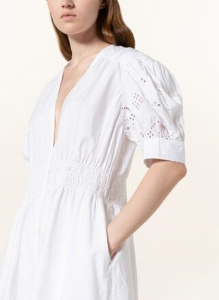 Ganni Maxikleid Damen, Weiß