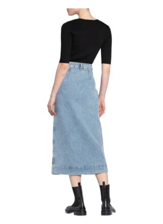 Ganni Maxirock Damen, Blau