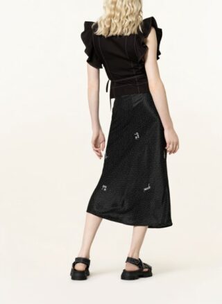 Ganni Maxirock Damen, Schwarz