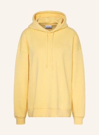 Ganni Oversized-Hoodie Damen, Gelb