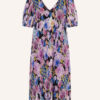 Ganni Plisseekleid Damen, Pink