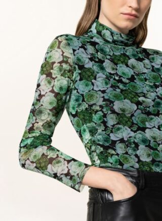 Ganni Rollkragenshirt Damen, Grün