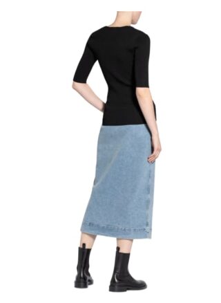 Ganni Strickshirt Damen, Schwarz