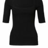 Ganni Strickshirt Damen, Schwarz