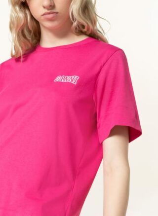 Ganni T-Shirts Damen, Pink