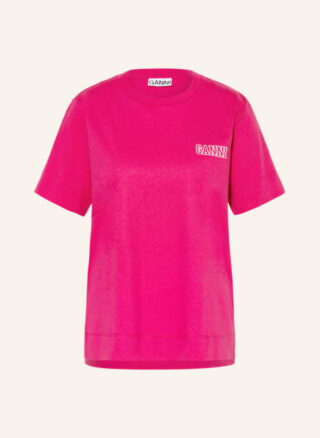 Ganni T-Shirts Damen, Pink