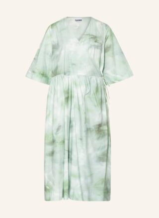 Ganni Wickelkleid Damen, Grün