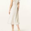 Ganni Wickelkleid Damen, Weiß