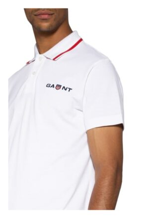 Gant Pique-Poloshirt Herren, Weiß