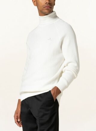 Gant Rollkragenpullover Herren, Weiß