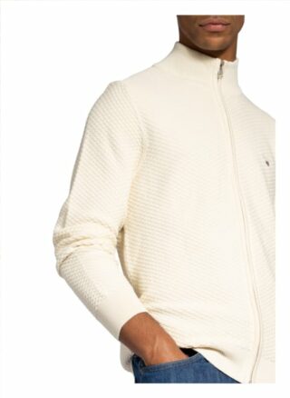 Gant Strickjacke Herren, Weiß