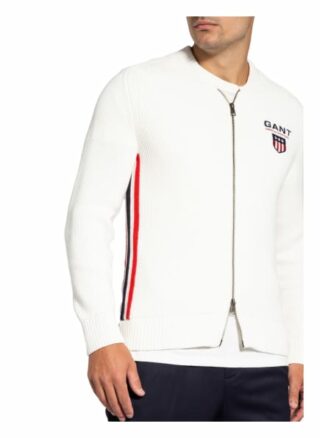 Gant Strickjacke Herren, Weiß