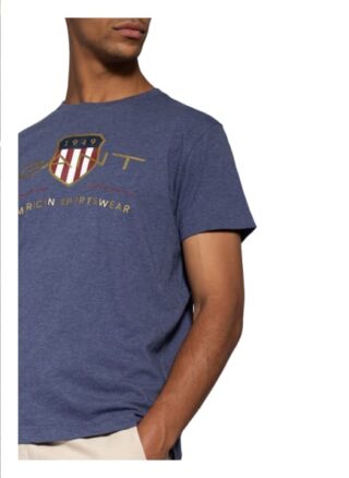 Gant T-Shirt Herren, Blau