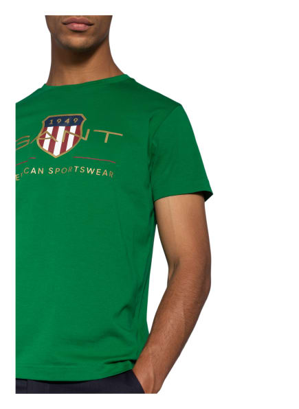 Gant T-Shirt Herren, Grün