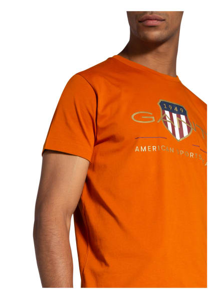 Gant T-Shirt Herren, Orange