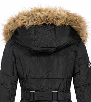 Geographical Norway Belissima Steppmantel Damen, Schwarz