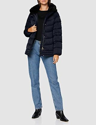 Geox W CHLOO Parka Damen, Blau