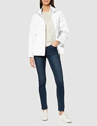 Geox W Naiomy Parka Damen, Weiß