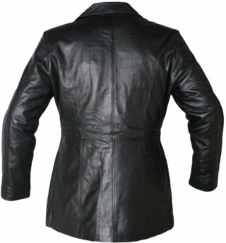 German Wear-Store Ledermantel Damen, Schwarz