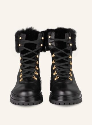 Gianvito Rossi Alaska Schnürboots Damen, Schwarz