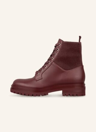 Gianvito Rossi Martis Schnürboots Damen, Rot