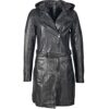 Gipsy G2GSonnya SF LATEV Ledermantel Damen, Schwarz