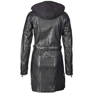 Gipsy G2GSonnya SF LATEV Ledermantel Damen, Schwarz