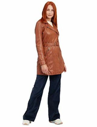 Gipsy GGDenna LEGV Ledermantel Damen, Braun