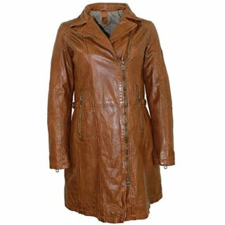 Gipsy Ledermantel Damen, Braun