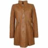 Gipsy Ledermantel Damen, Braun