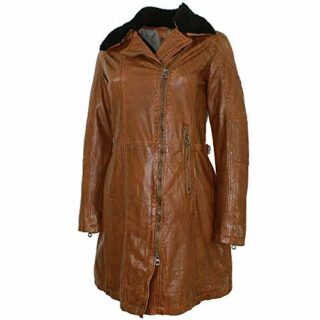 Gipsy Ledermantel Damen, Braun