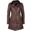 Gipsy Ledermantel Damen, Braun