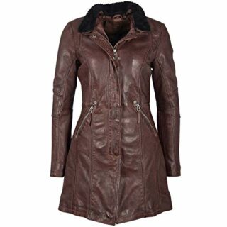 Gipsy Ledermantel Damen, Braun
