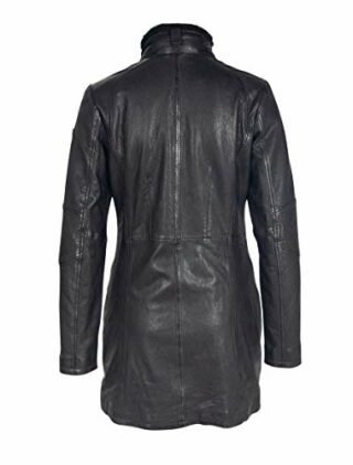 Gipsy Ledermantel Damen, Schwarz