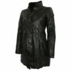 Gipsy Ledermantel Damen, Schwarz