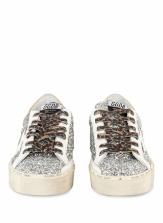 Golden Goose Hi Star Sneaker Damen, Silber