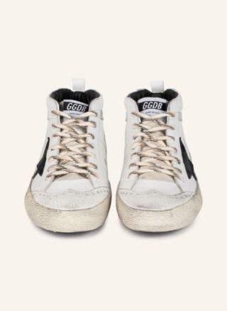 Golden Goose Mid Star Classic Hightop-Sneaker Herren, Weiß